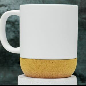 White Cork Base Mug in Kenya