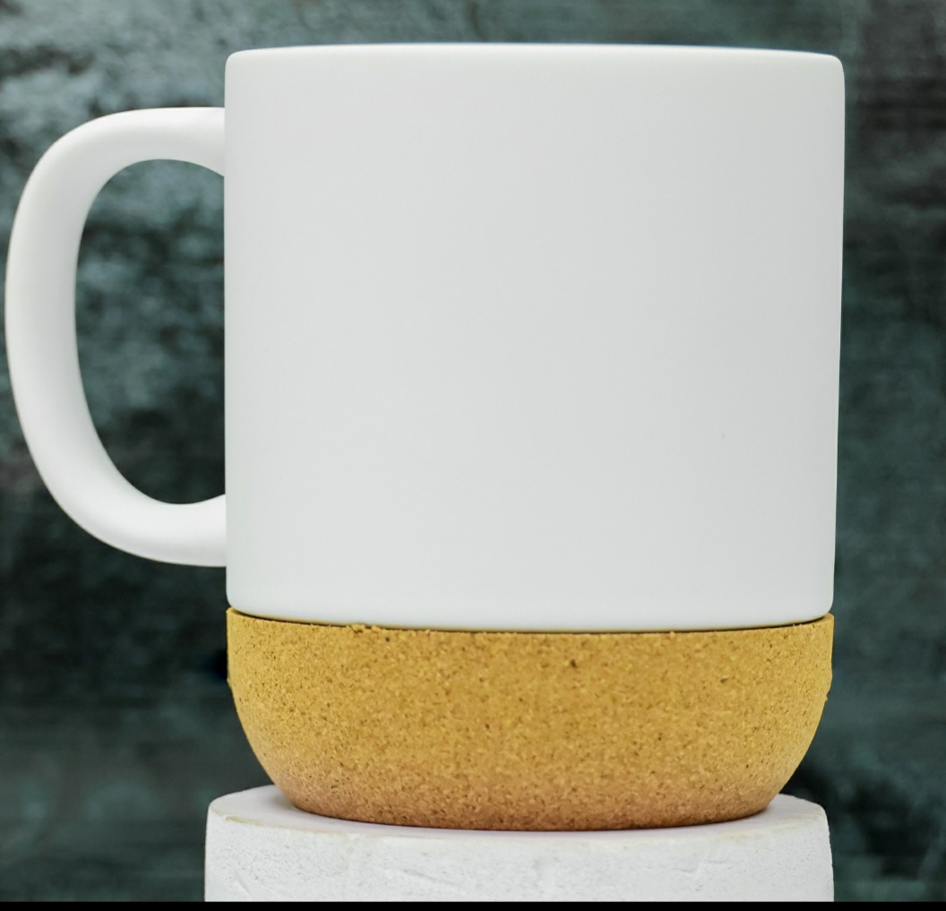 White Cork Base Mug in Kenya