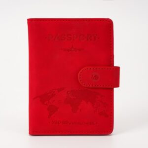 Red Genuine Leather Passport Holder in Kenya