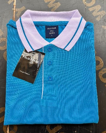 Blue Plain Polo T-Shirt in Kenya