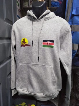 Gray Branded Hoodie in Kenya