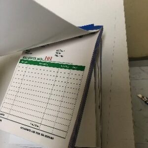 Printed Receipt Book in Kenya