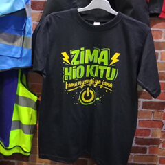 Black Branded T-Shirt in Kenya