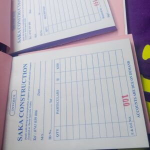 Carbon Copy Receipt Book in Kenya