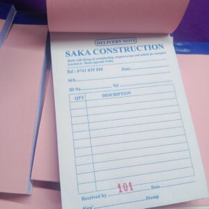 Custom Receipt Book Printing in Kenya